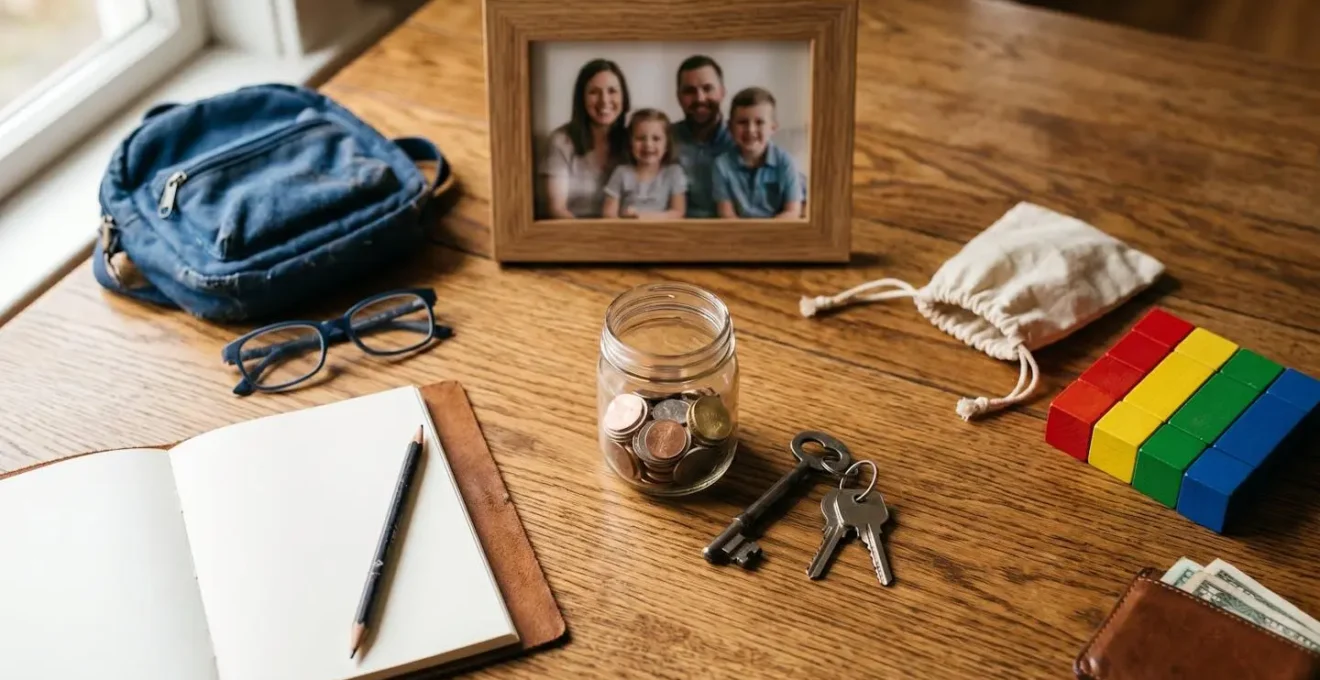 Représentation symbolique du calcul des besoins financiers familiaux