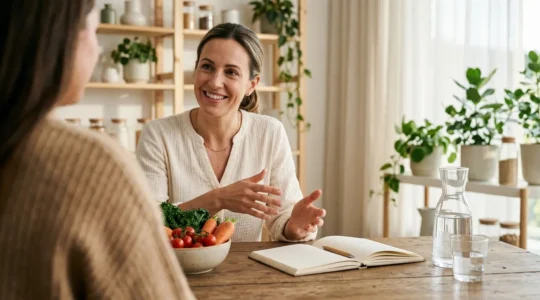 Séance de consultation nutritionnelle personnalisée avec documents de remboursement santé