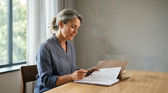 Professionnel de santé lors d'une consultation préventive de dépistage