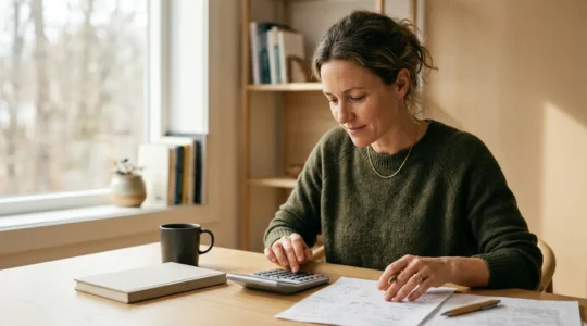Professionnel indépendant gérant ses finances et sa protection sociale
