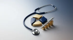 Concept visuel représentant la protection santé internationale et la couverture au premier euro pour expatriés