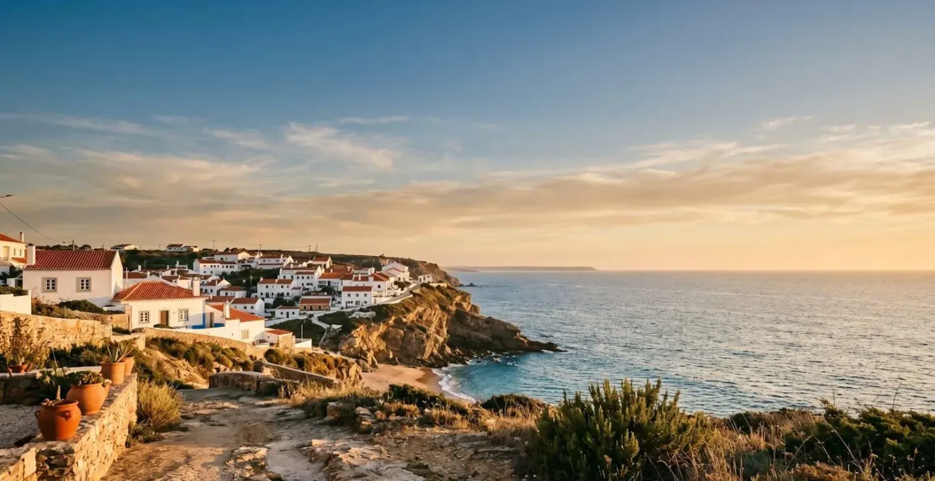 Environnement côtier portugais symbolisant la retraite sereine à l'étranger