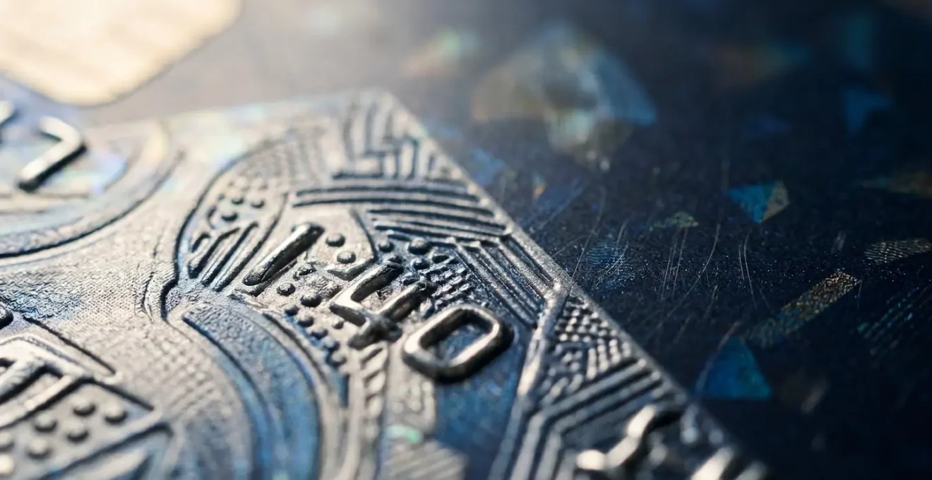 Personne consultant les garanties de sa carte bancaire sur smartphone
